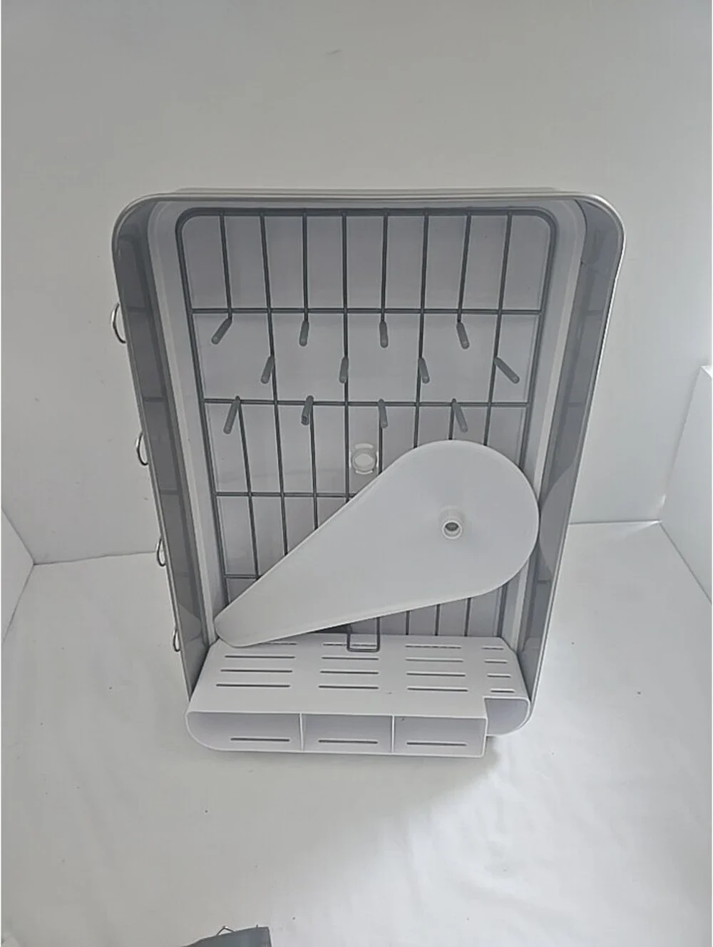 simplehuman Compact Kitchen Steel Frame Dishrack, White